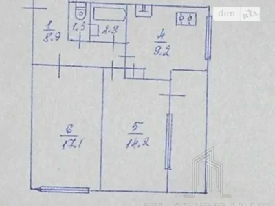 Продаж 2к квартири 56.6 кв. м на вул. Ованеса Туманяна 8 • I