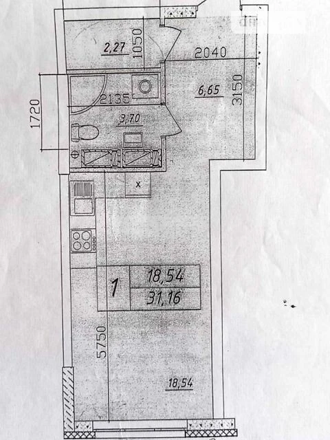 Продаж 1к квартири 32 кв. м на просп. Миколи Бажана 17 • ID