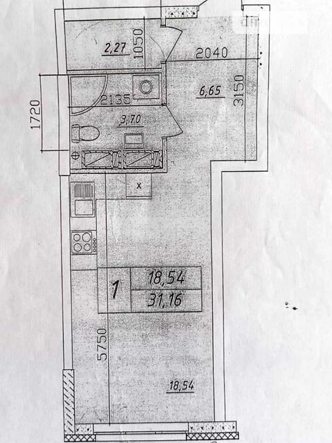 Продаж 1к квартири 32 кв. м на просп. Миколи Бажана 17 • ID