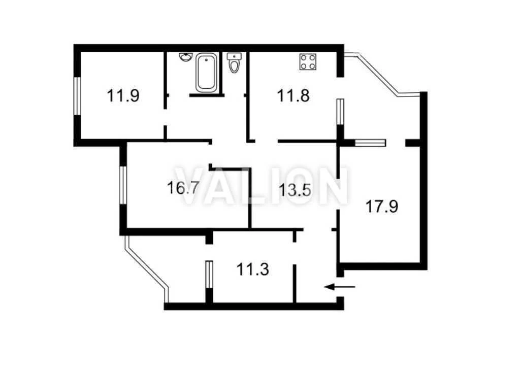 Sale of 4-room apartment 109.7 m², Petra Hryhorenko Ave