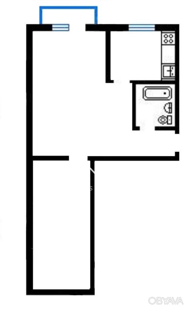 2-комнатная квартира, 45.30 кв.м