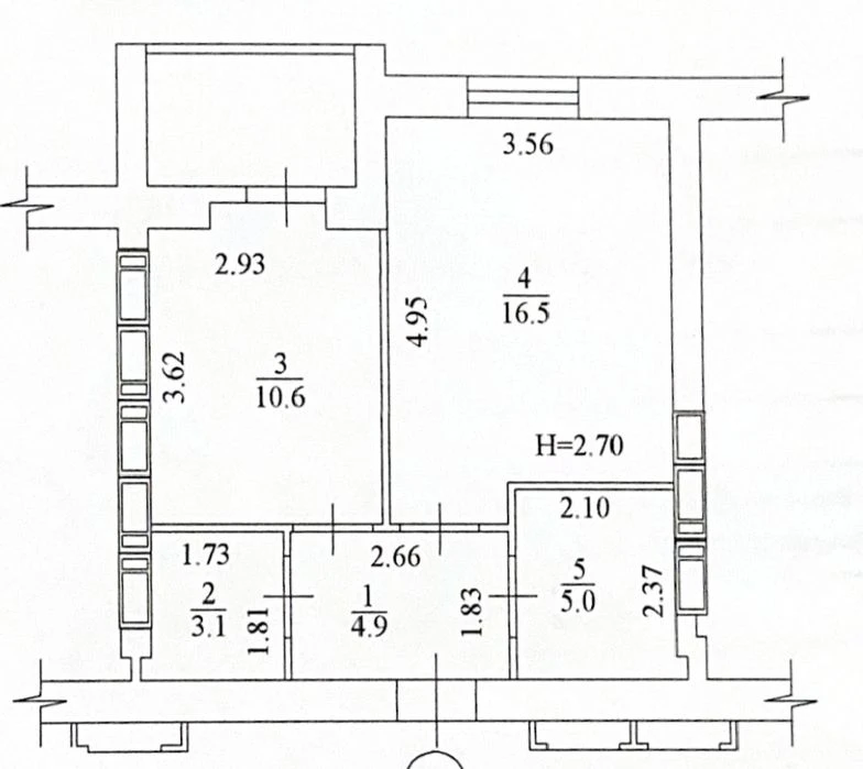 Продам квартиру  42 м 2 ЖК Казка