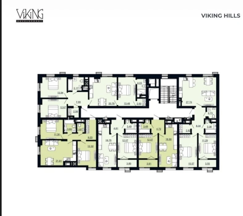 3-room apartment for sale in the residential complex 'Viking Hills', Shchurat Street