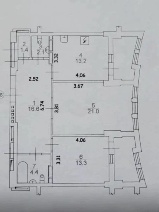Без % Продаж 83 м2 роздільна 2-х кім, вул. Ернста, 16А