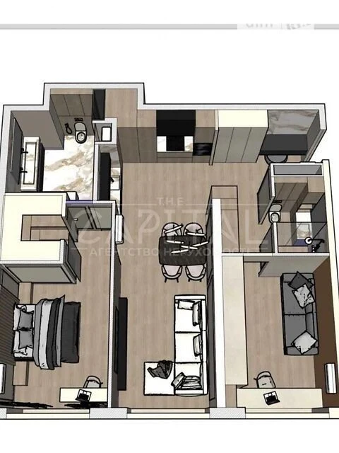 For sale 2-room apartment 82 sq. m. on Zdolbunivska Street 4 • ID 346