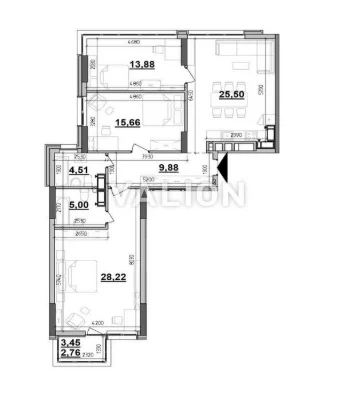 Без% Продаж 3 кімн. квартири ЖК Maxima Residence вул. Конова