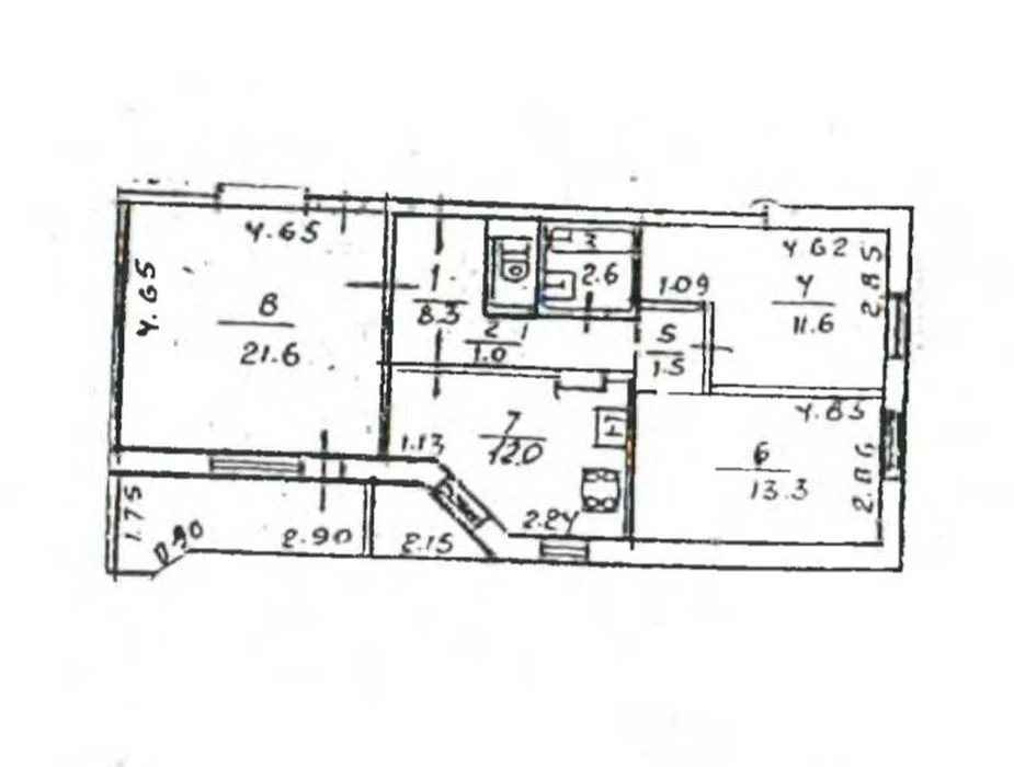 Продам 3-к квартиру (ленинградка 75 м2 ) на пр. Мира, Левобе