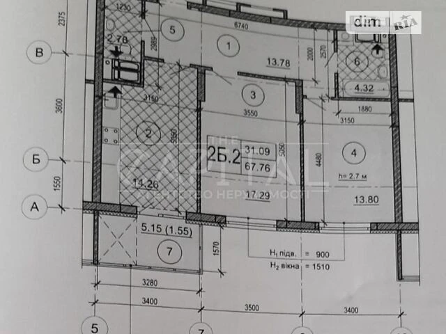 Продаж 2к квартири 72 кв. м на вул. Васильківська 37 • ID 34