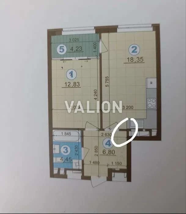 One-room apartment for sale 47 meters in the Varshavsky Plus residential complex