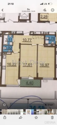 2-комнатная квартира, 70 м.кв.