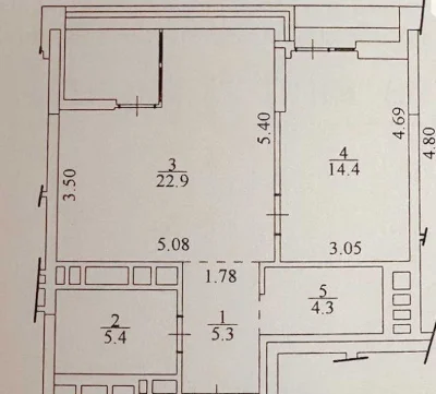 Продам 1-кімн. квартиру 56м2 в ЖК Unit Home, вул. Гарета Джо