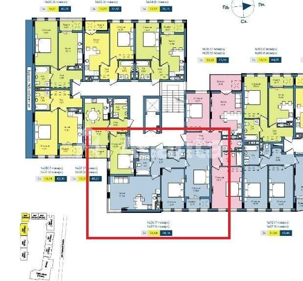 Продаж 2-х кім квартири  в ЖК Washington City.