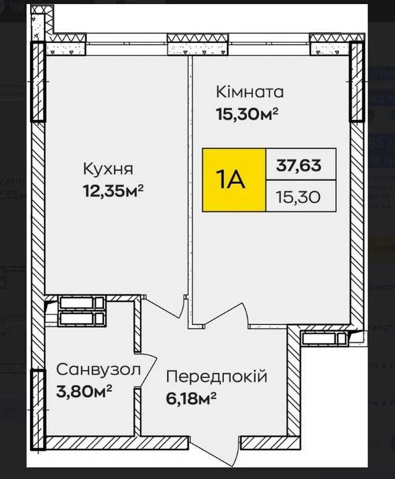 Київ: 1-к квартира під інвестицію. Окупність 9,7–12,2% в рік