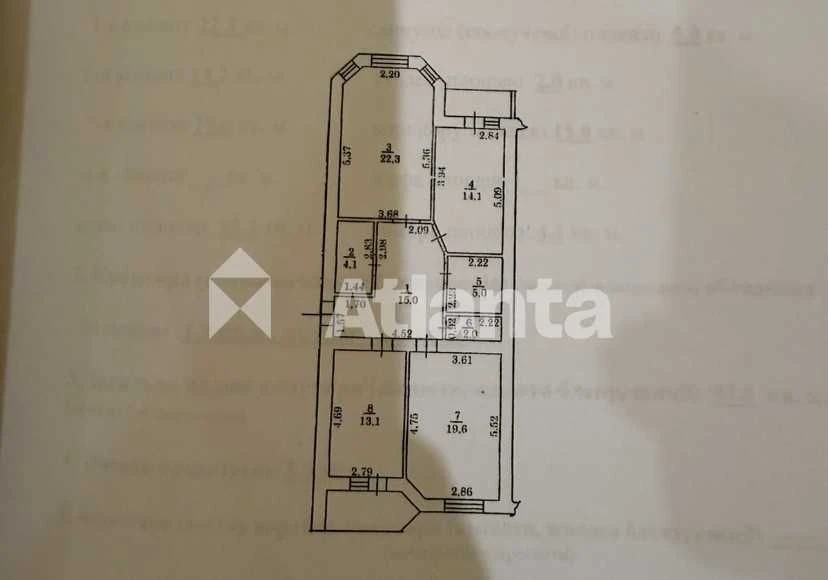 3 комнатная квартира возле ТЦ Семья ремонт. газ. низкий этаж