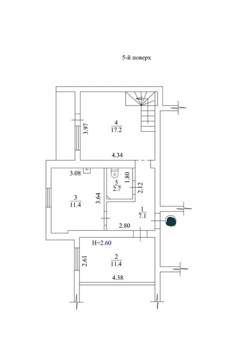 114 sq m apartment for sale near Armeyskaya metro station