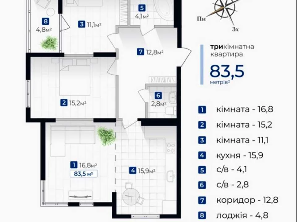 Квартира. Івано-Франківськ, Гната Хоткевича вул., (Будинок)