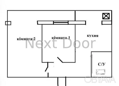 2-комнатная квартира, 53 м.кв.