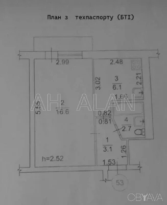 1-комнатная квартира, 29.4 м.кв.