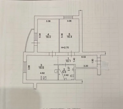 ПРОДАМ 2-х комнатную квартиру по ул.Автозаводской 69,64 кв.