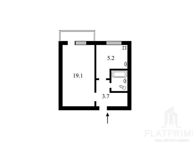 Sale of 1-room apartment 33 sq. m. on Gennady Afanasyeva St. 13B