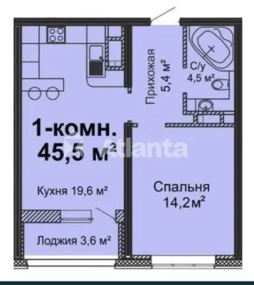 Однокімнатна квартира в ЖК "Скай Сіті" на вул. Інглезі. Буди