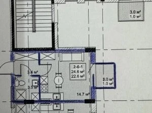 Квартира-студія 23 м² D на Бочарова |6 поверх|закрита доглян
