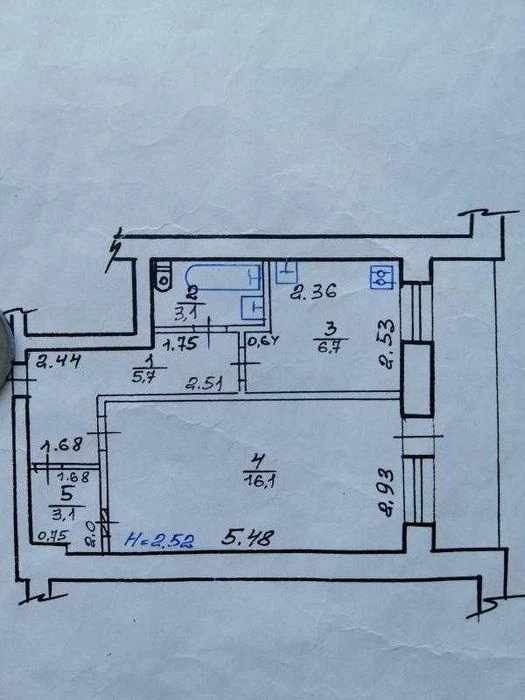 Продам 1к.кв Улучшенной планировки, 2/9