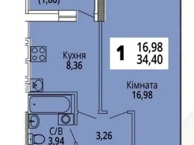 Квартира. Хмельницький, Озерна вул., (Будинок 2)