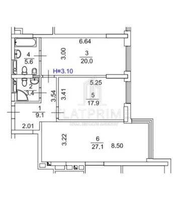 Продаж 3-кімнатної видової квартири ЖК Edelweiss house (ЖК Е