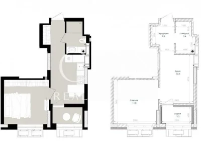 For sale 1-room apartment 33 sq. m. on Vavilovykh St. 9-11 • ID 3474