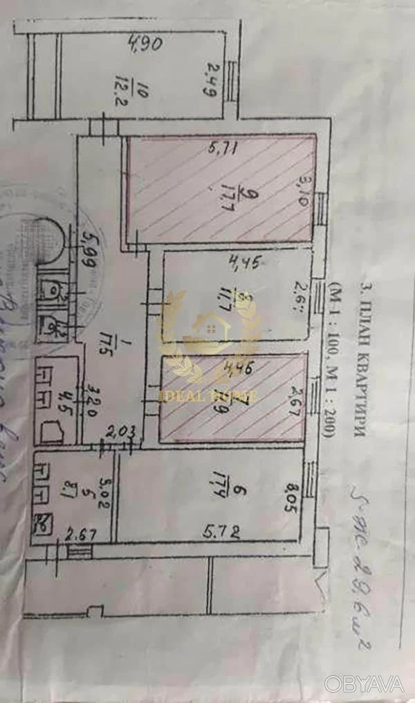 1-room apartment, 110 sq.m.