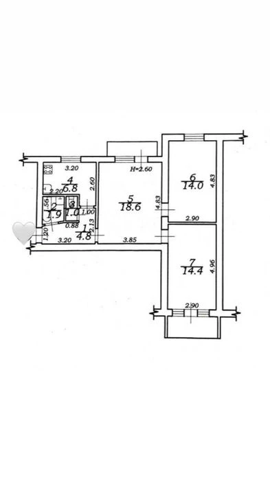 Продам 3-кімнатну квартиру в спецпроекті, вул. Старорізнична