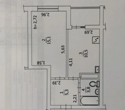 Продам 1-ком. квартиру 39м² ЖК БЕРЕЖАНСКИЙ. Оболонь.