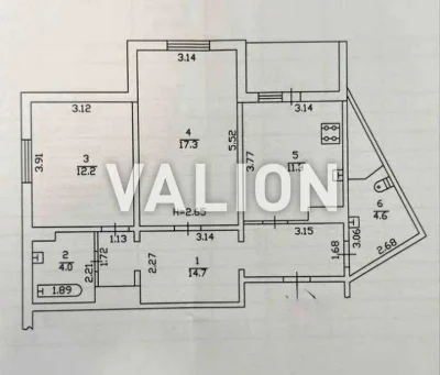 Продаж 2кімнатної квартири 67м. кв., вул. Милославська, 12,