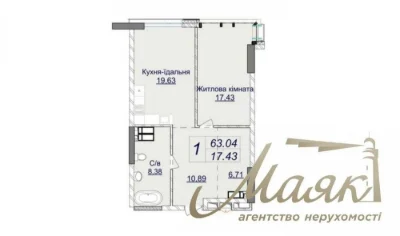 БЕЗ % Продаж 1-к квартири ЖК Новопечерські Липки, Печерськ,