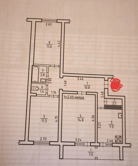 Продаж 3 квартири. Гарне планування.