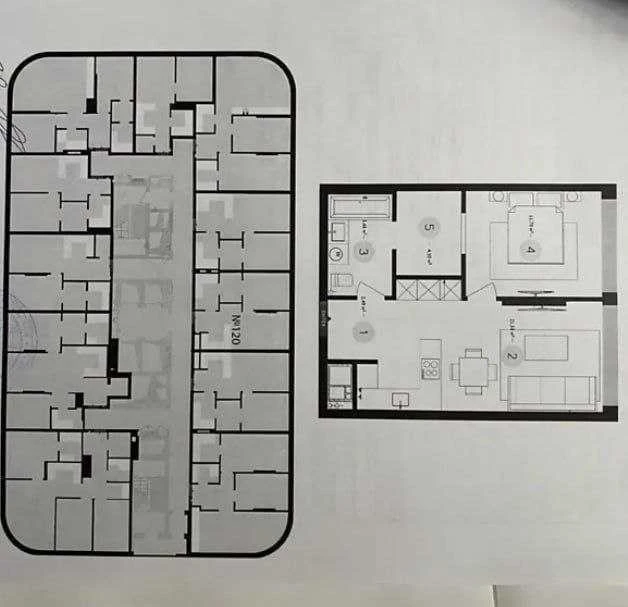 1-room apartment for sale 46.2 m², Uzhhorodskyi prov., 4/1