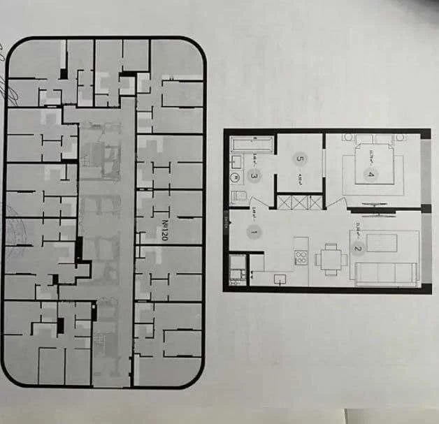 1-room apartment for sale 46.2 m², Uzhhorodskyi prov., 4/1