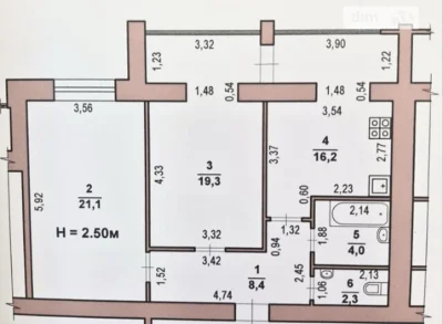 Продаж 2 кімнатної квартири ЖК Житлобуд 2