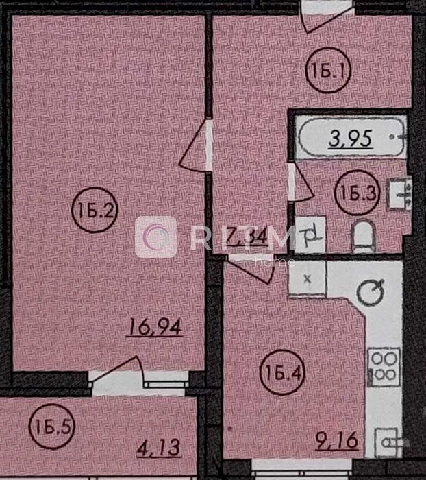 1-кімнатна квартира в ЖК «Панорама» — 41,5 м²
