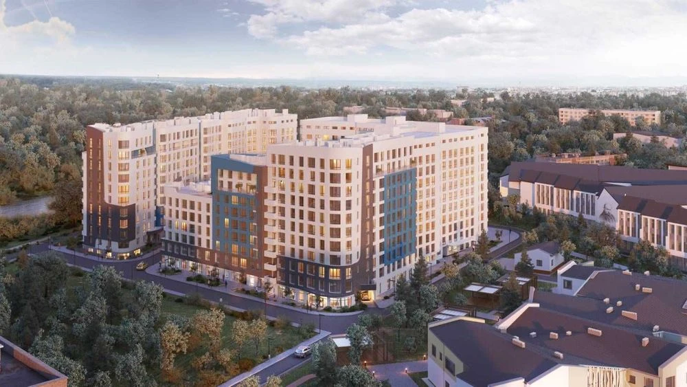 Однокімнатна квартира в центрі на Набережній, 43,77 м²
