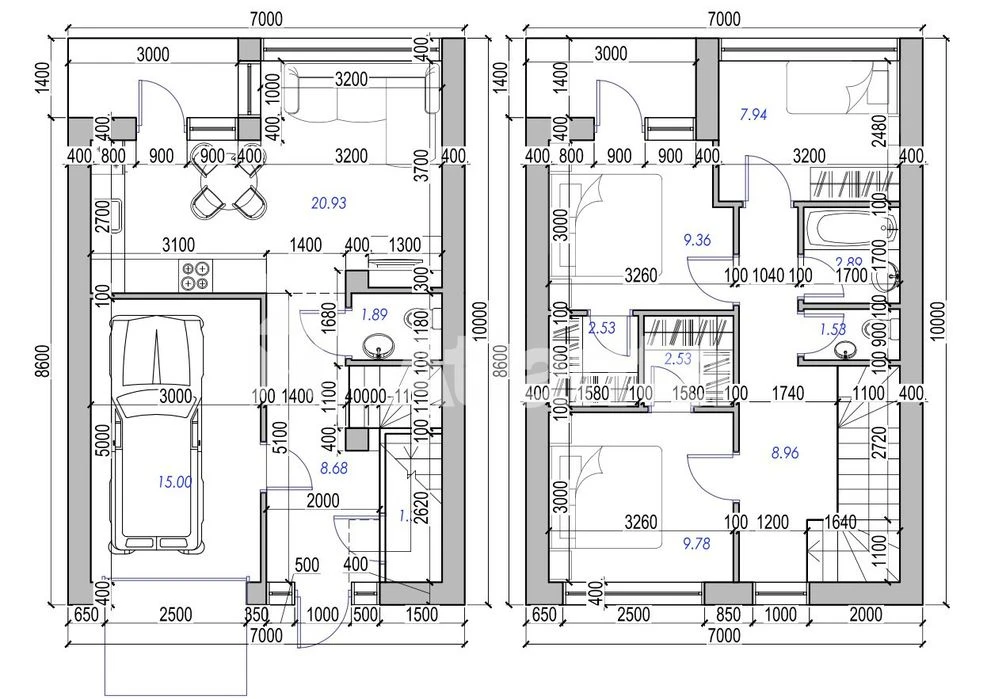 Современный дом 170 кв.м. на 13 ст. Фонтана