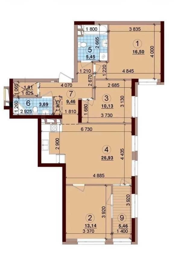 3-room apartment for sale 93 m², Vsevolod Zmienko St., Z
