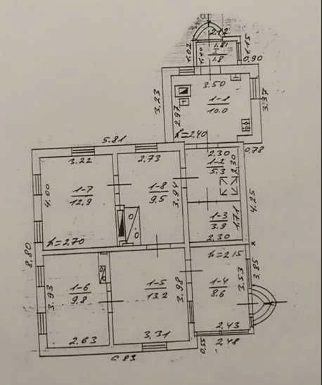 Затишний будинок 85 м², 6 соток землі, вулиця Можайського