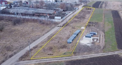 Комерційна кутова ділянка 22 сот під бізнес / склад / виробн