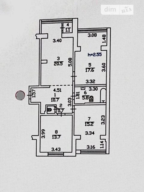 Sale of 3-room apartment 85.3 sq. m. on Revutskoho St. 19/1 • ID 3