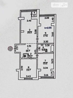 Sale of 3-room apartment 85.3 sq. m. on Revutskoho St. 19/1 • ID 3