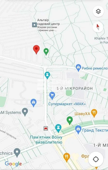 У продажу ділянка на пр. Науки, 65