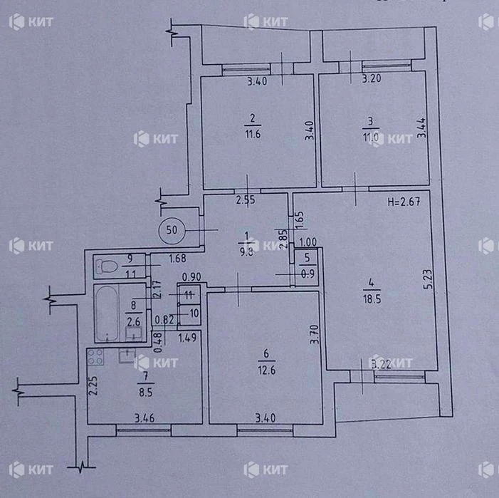 4k 86.6m2 Saltovka 656 mrn m. Akademika Barabashova, Yubileiny