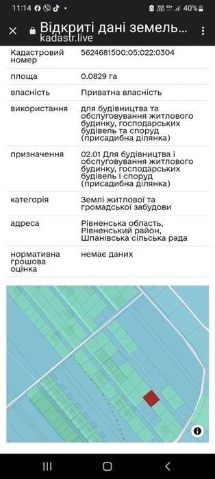 Продам земельну ділянку Райський сад  18сот.